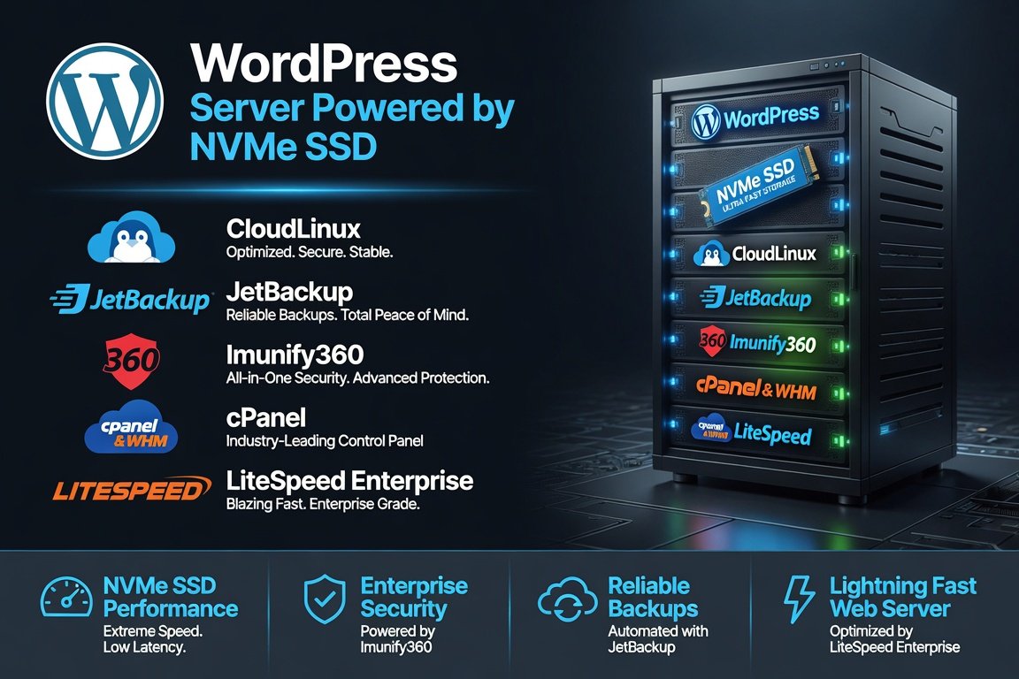 Wordpress Server powered by NVMe SSD Image