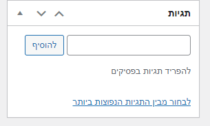 תגיות וורדפרס